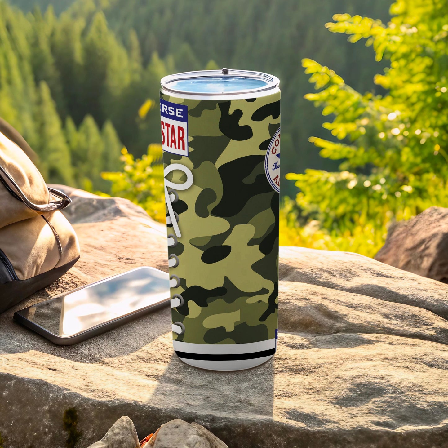 Converse All Star Camo Shoelace Graphic Tumbler product type