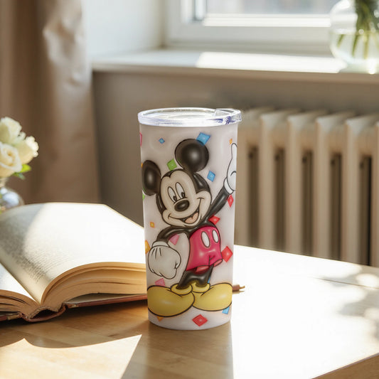 Cheerful Mickey Mouse Design Insulated Tumbler