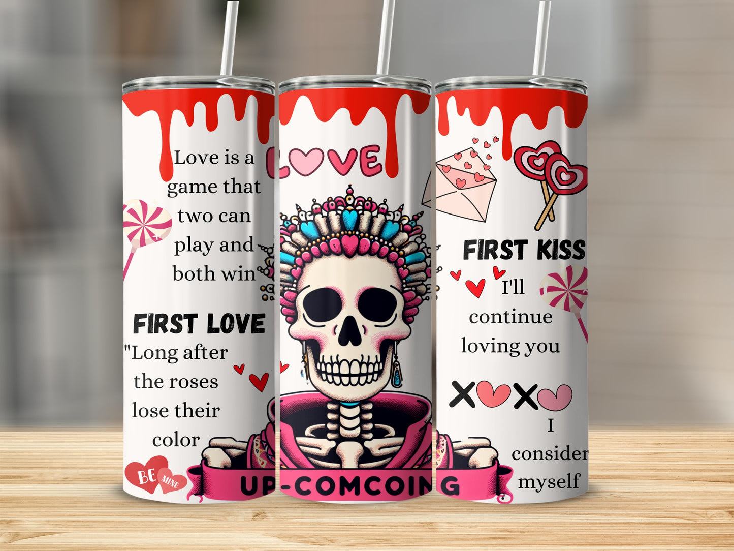 Up-comcoming colorful tumblers for love