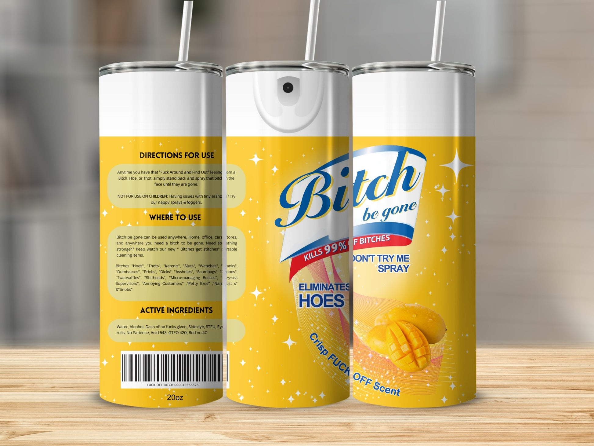 Bitch Be Gone Spray Eliminates Hoes Crisp Scent