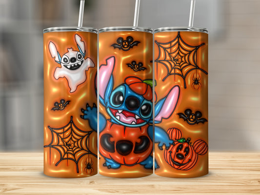 Cute Halloween Themed Tumblers with Stitch Design