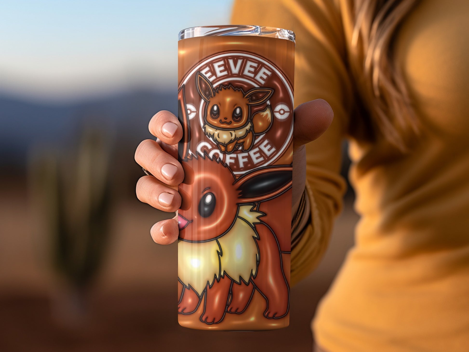 Eevee Coffee Design Stainless Steel Tumbler