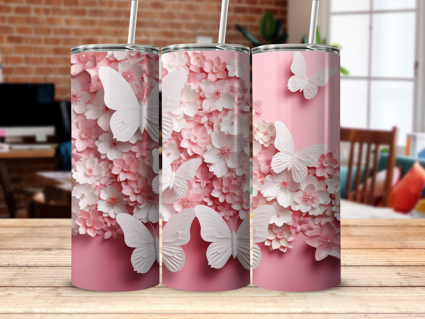 Pink Flowers White Butterflies 3D Paper Art Design product type
Pink Tumbler, Butterfly Tumbler, Floral Tumbler, 3D Paper Flowers, White Butterflies, Cherry Blossom Style, Blush Pink Decor, Spring Tumbler, Summer Drinkware, Elegant Design, Cute Tumbler, Nature Tumbler, Flower Tumbler, Unique Gift, Tumbler Wrap Design, Aesthetic Drink, Gradient Pink, Layered Art, Tumbler Decor, Crafty Design