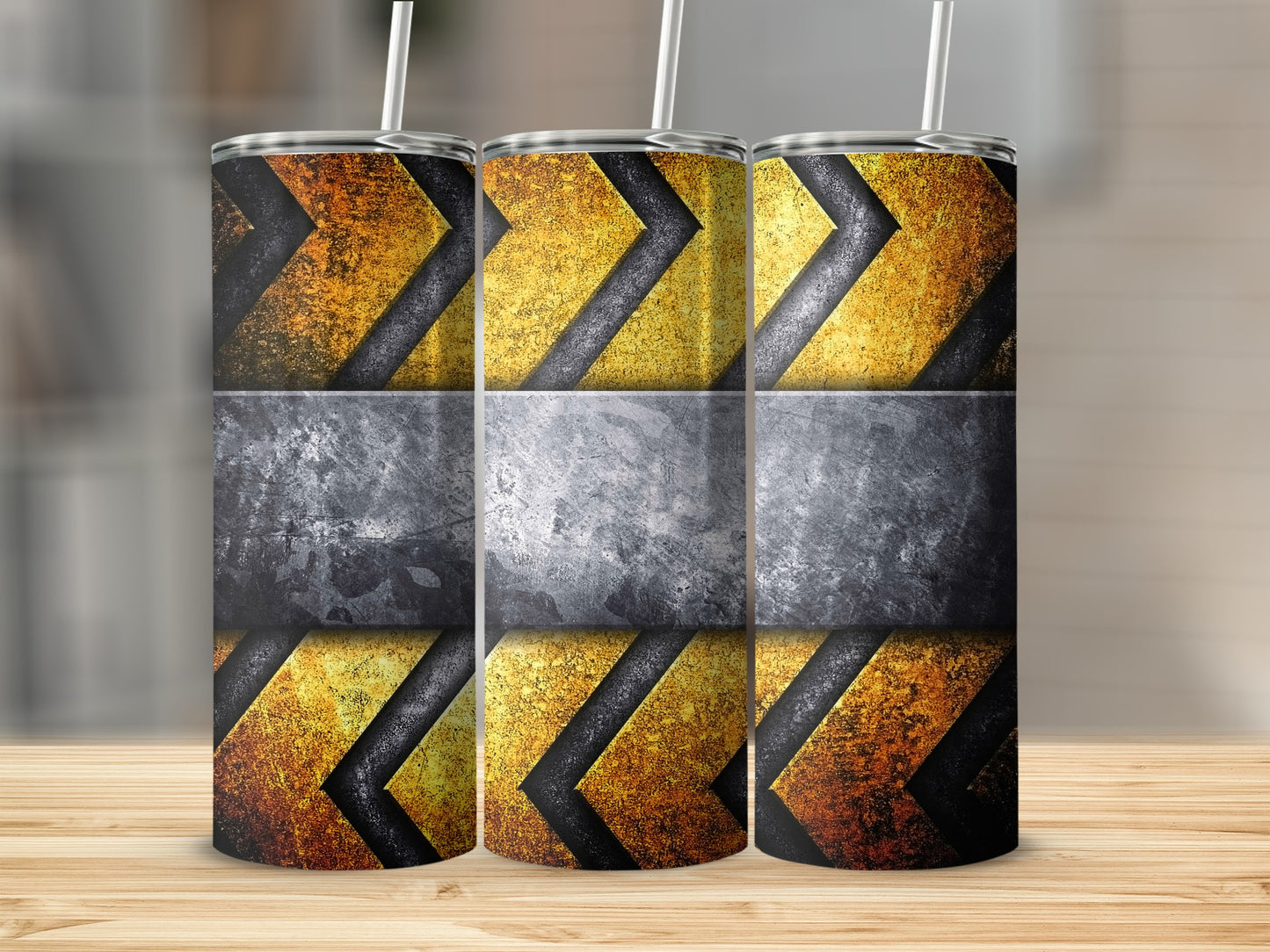 Industrial Grunge Metallic Chevron Design product type