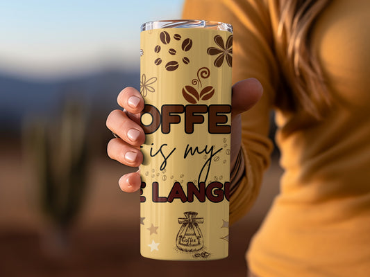 Coffee Is My Love Language Travel Mug