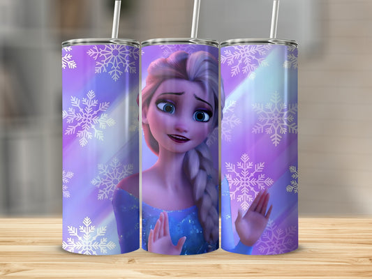Snowflakes and Character Design Tumbler Cup