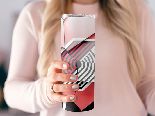 Abstract Portland Trail Blazers Logo Design Tumblers