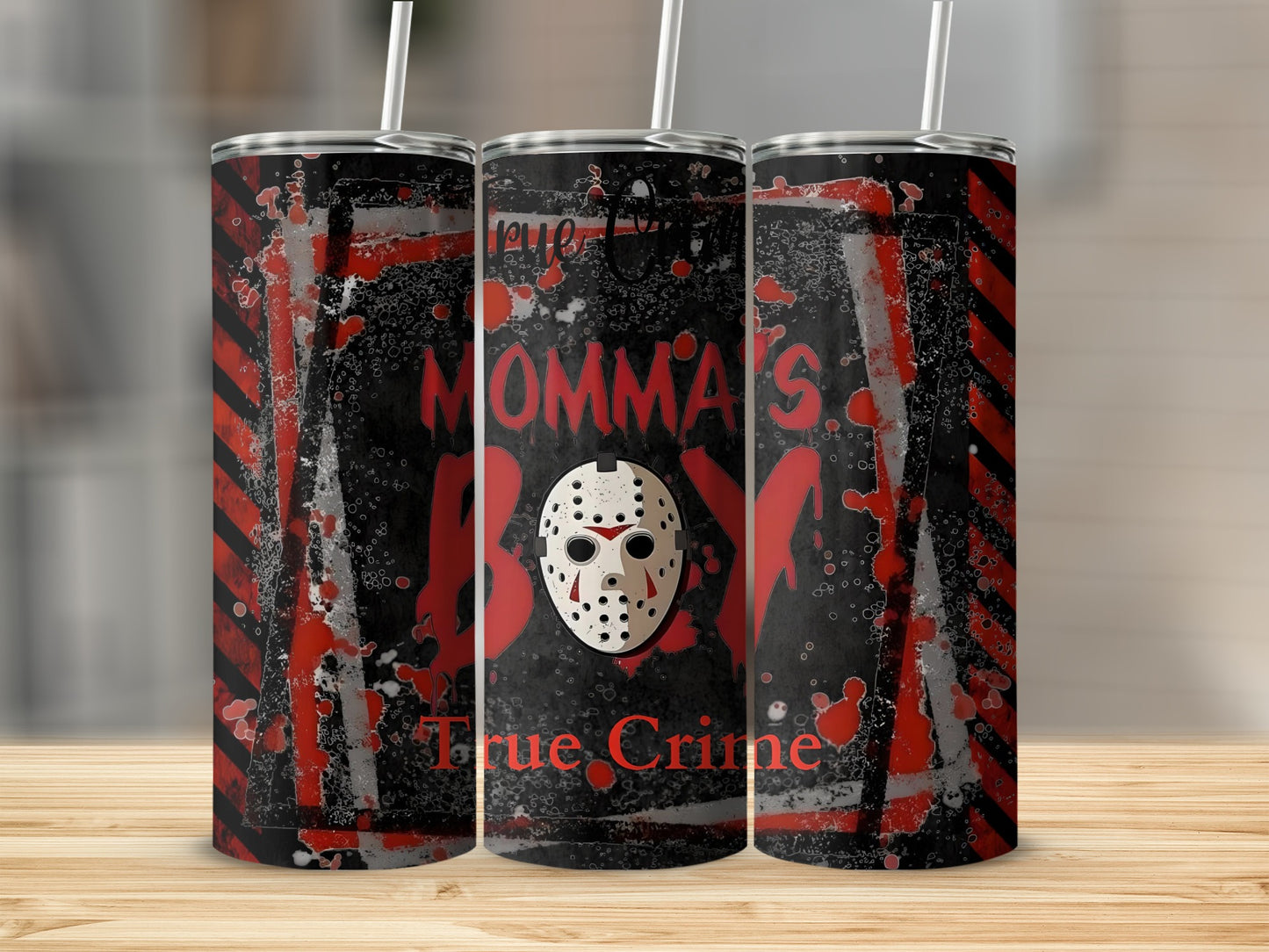 Momma's Boy True Crime Horror Themed Insulated Tumbler