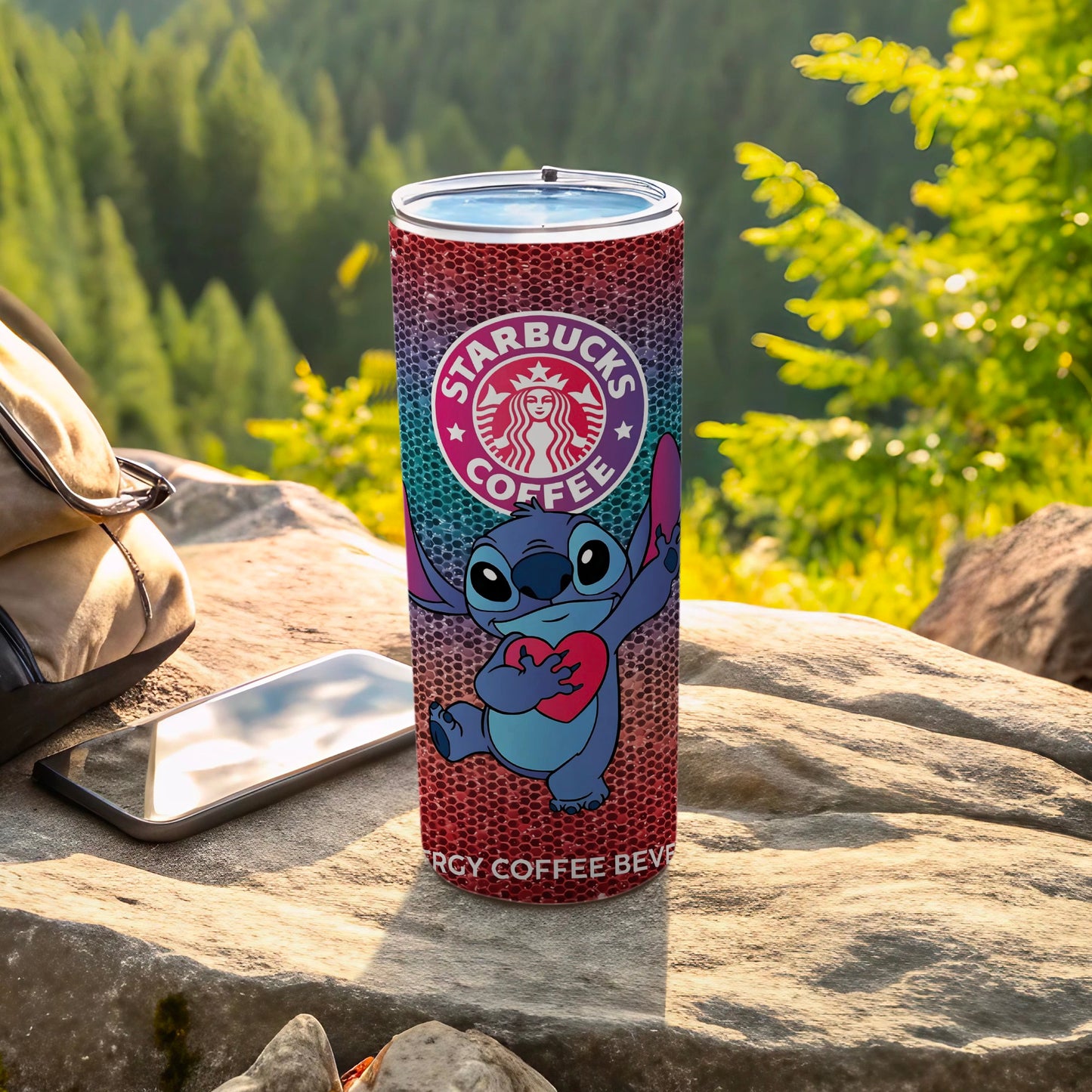 Starbucks Coffee Energy Beverage with Stitch Design
