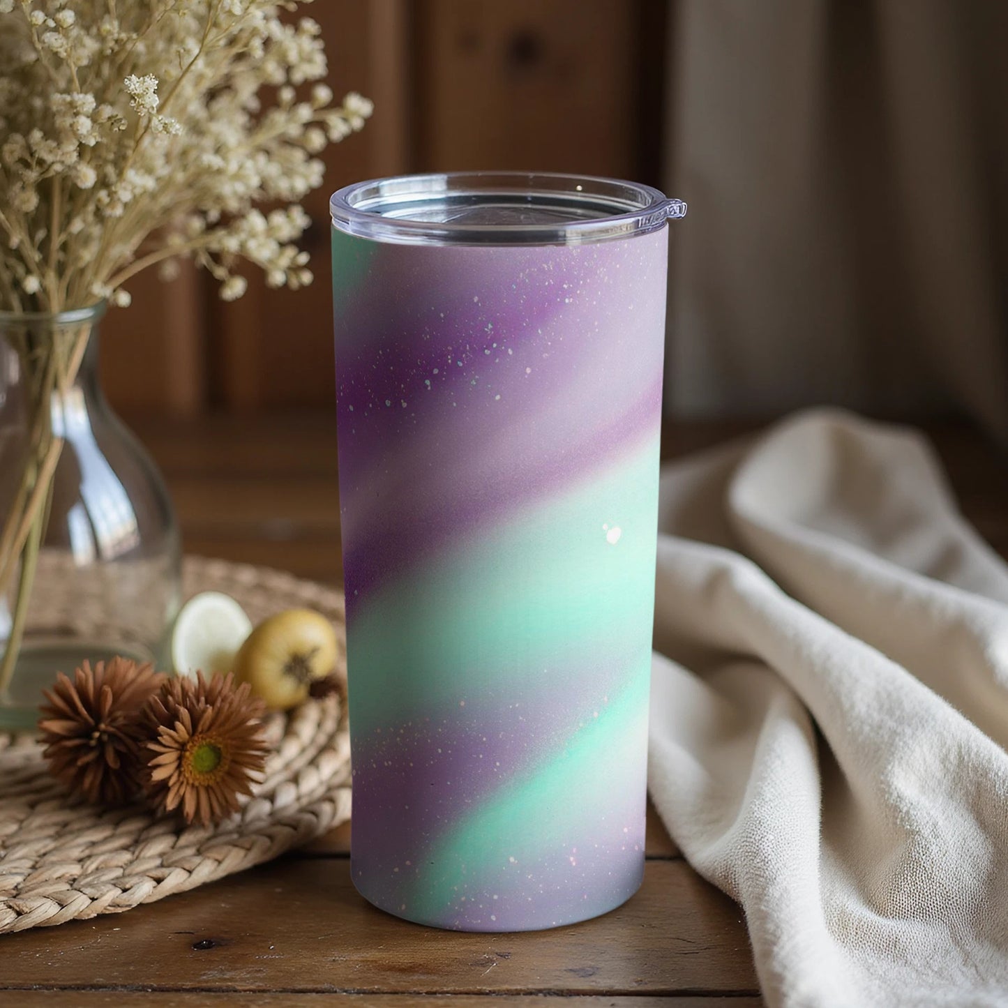 Colorful Gradient Galaxy Design Tumbler for Home and Travel
