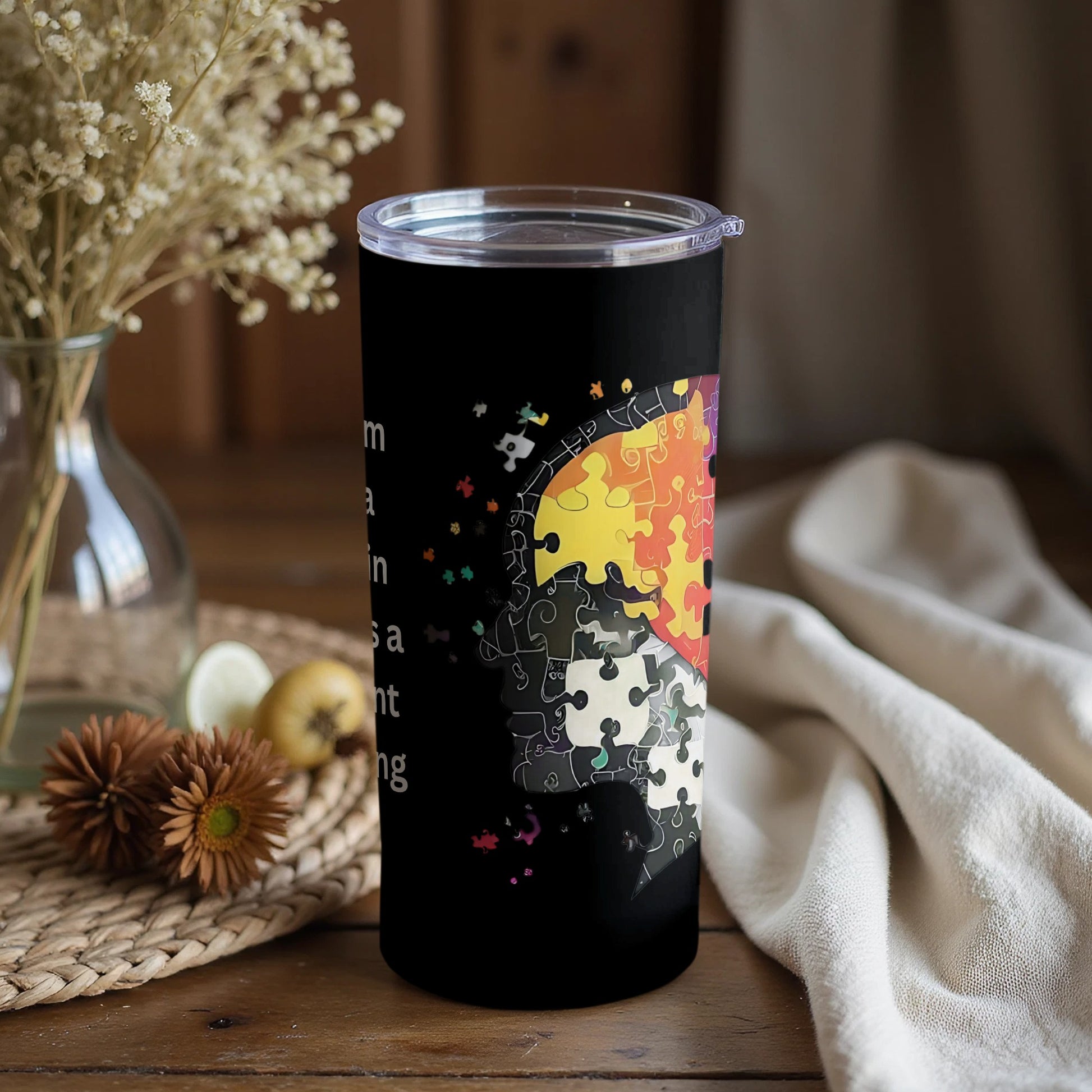 Mind Puzzle Design Insulated Tumbler for Hot and Cold