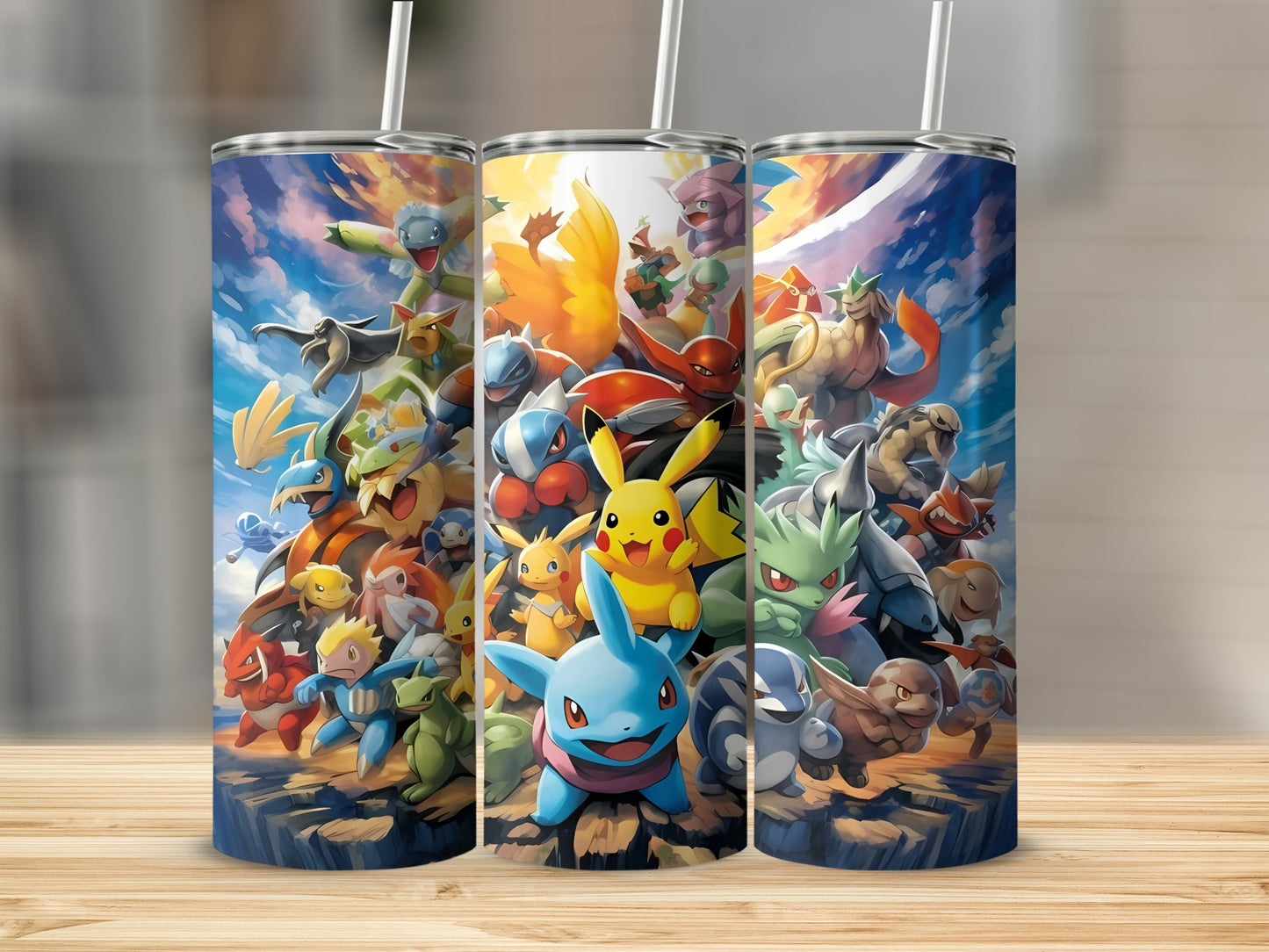 Colorful Anime Characters Insulated Tumbler