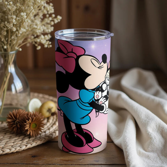 Minnie and Mickey Mouse Kiss Custom Tumbler
