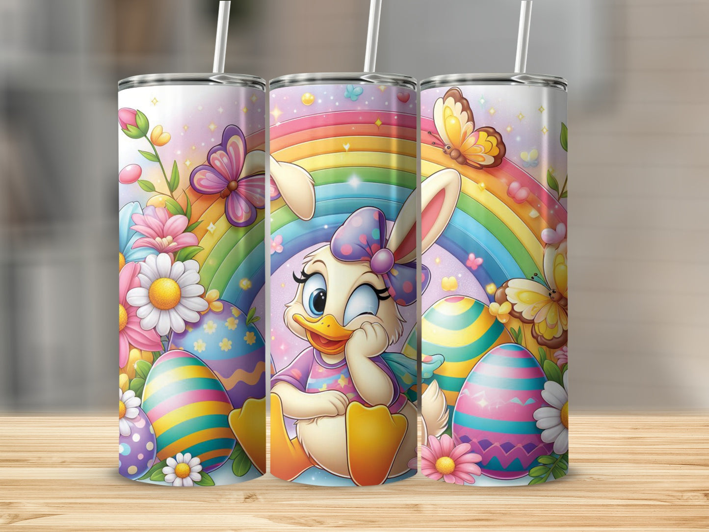 Daisy Duck Style Easter Rainbow Butterflies product type
