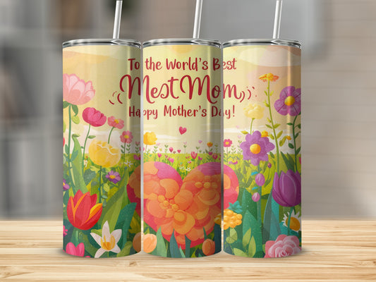 World's Best Mom Happy Mother's Day Gift Tumbler