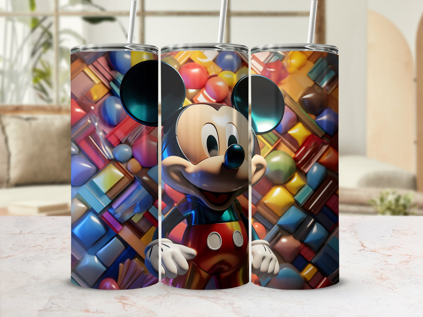 Colorful Mickey Mouse Design Tumbler Cup Product