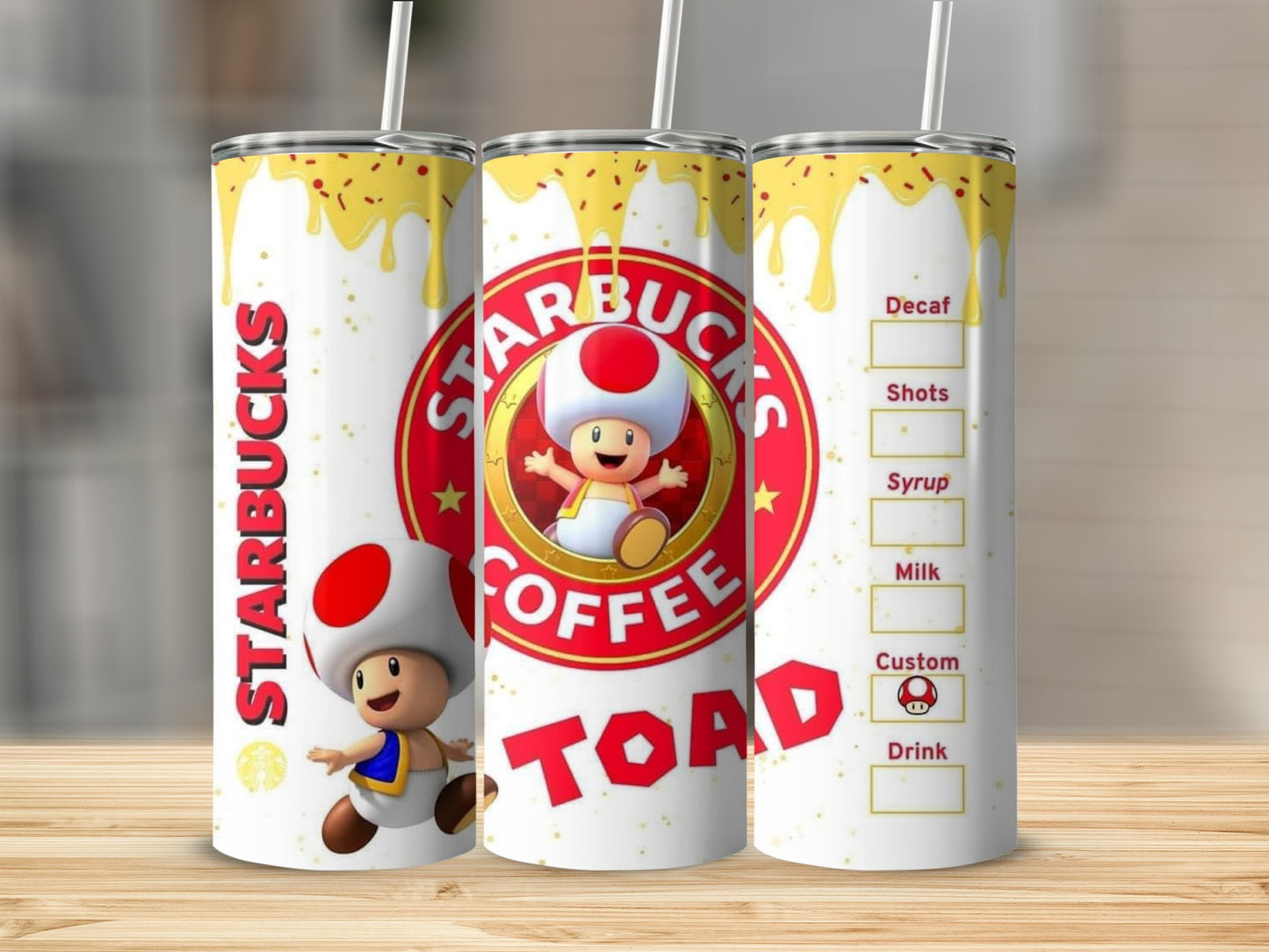 Starbucks Coffee Toad Custom Drink Order Tumbler