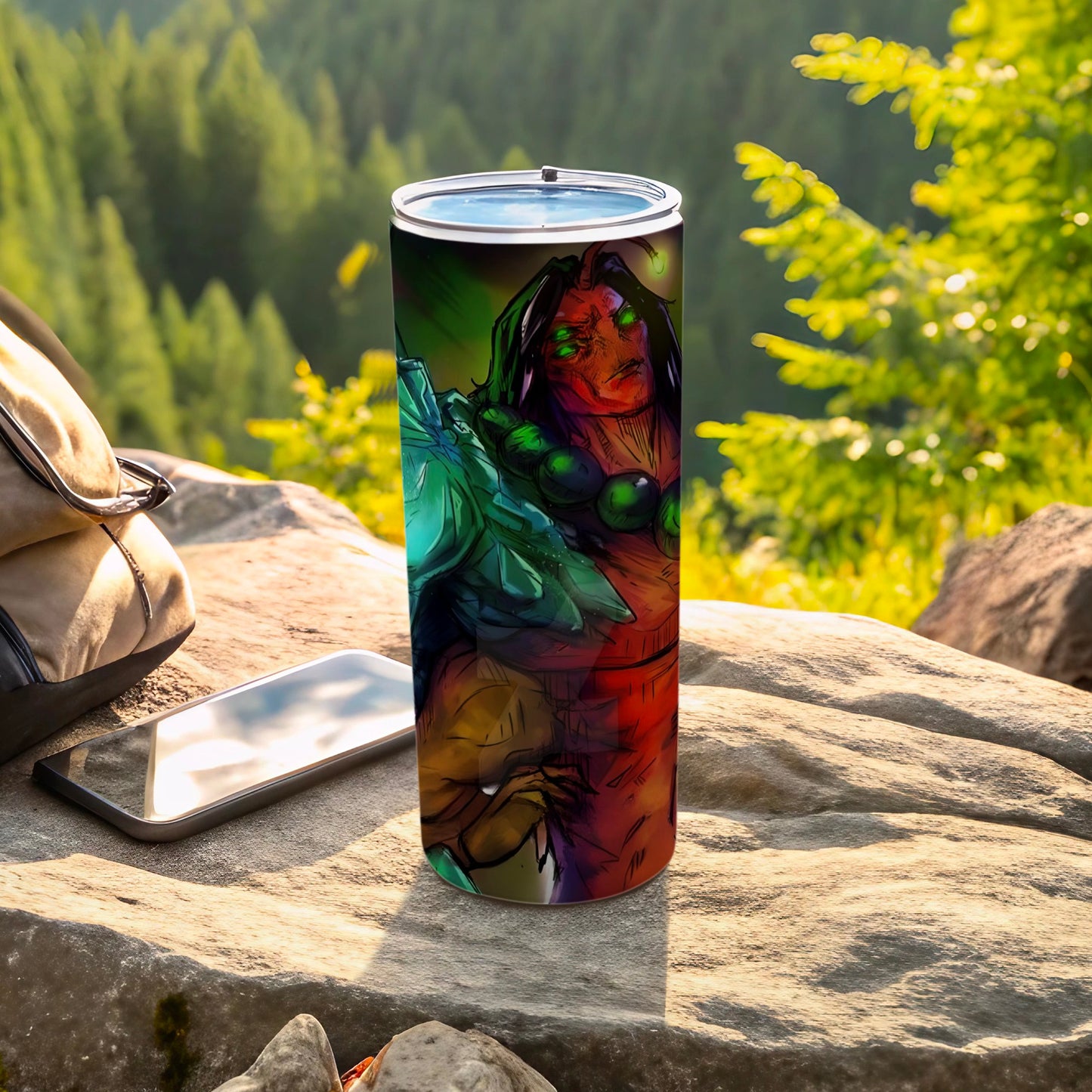 Colorful Fantasy Art Insulated Liquid Container
