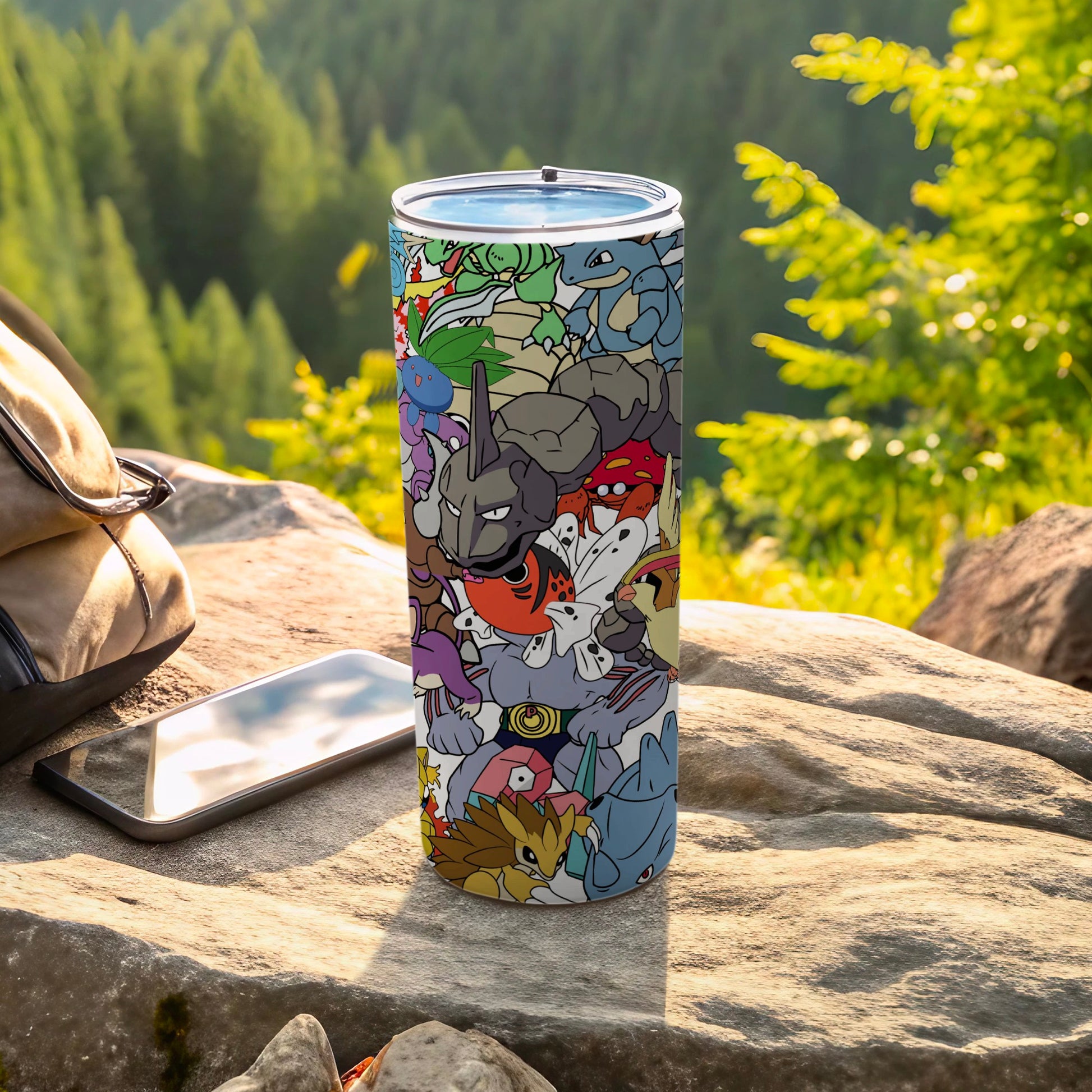 Colorful Anime Creatures Insulated Tumbler Cup