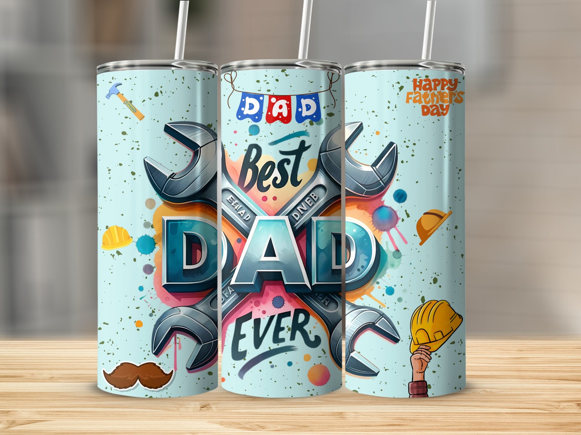 Best Dad Ever Father's Day Gift Travel Tumbler