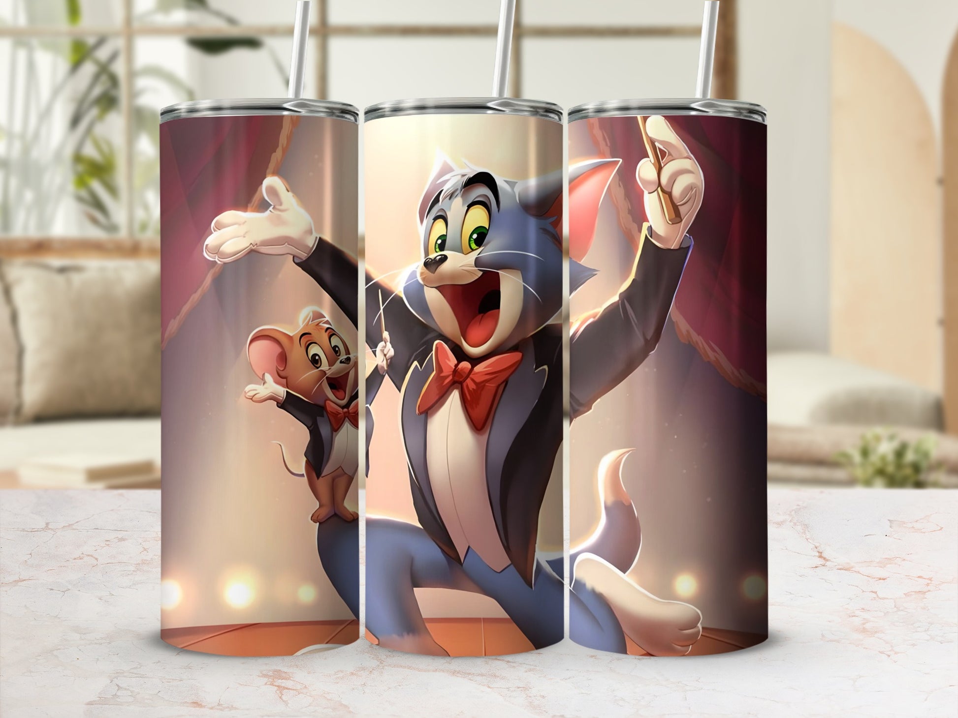 Tom and Jerry Performing Tumbler Stainless Steel