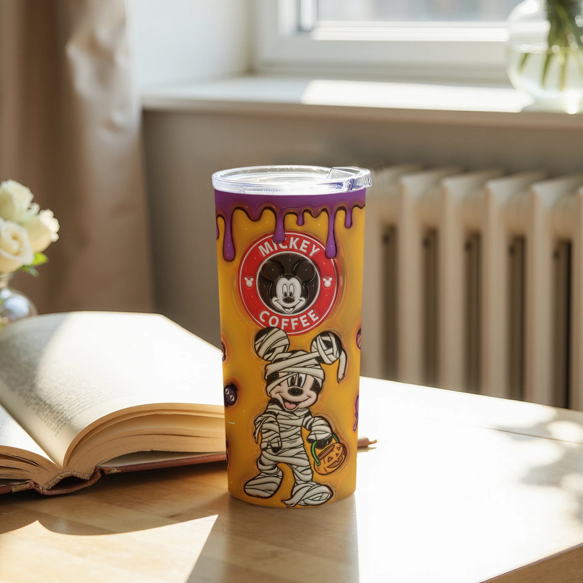 Halloween Mickey Coffee Design Insulated Tumbler