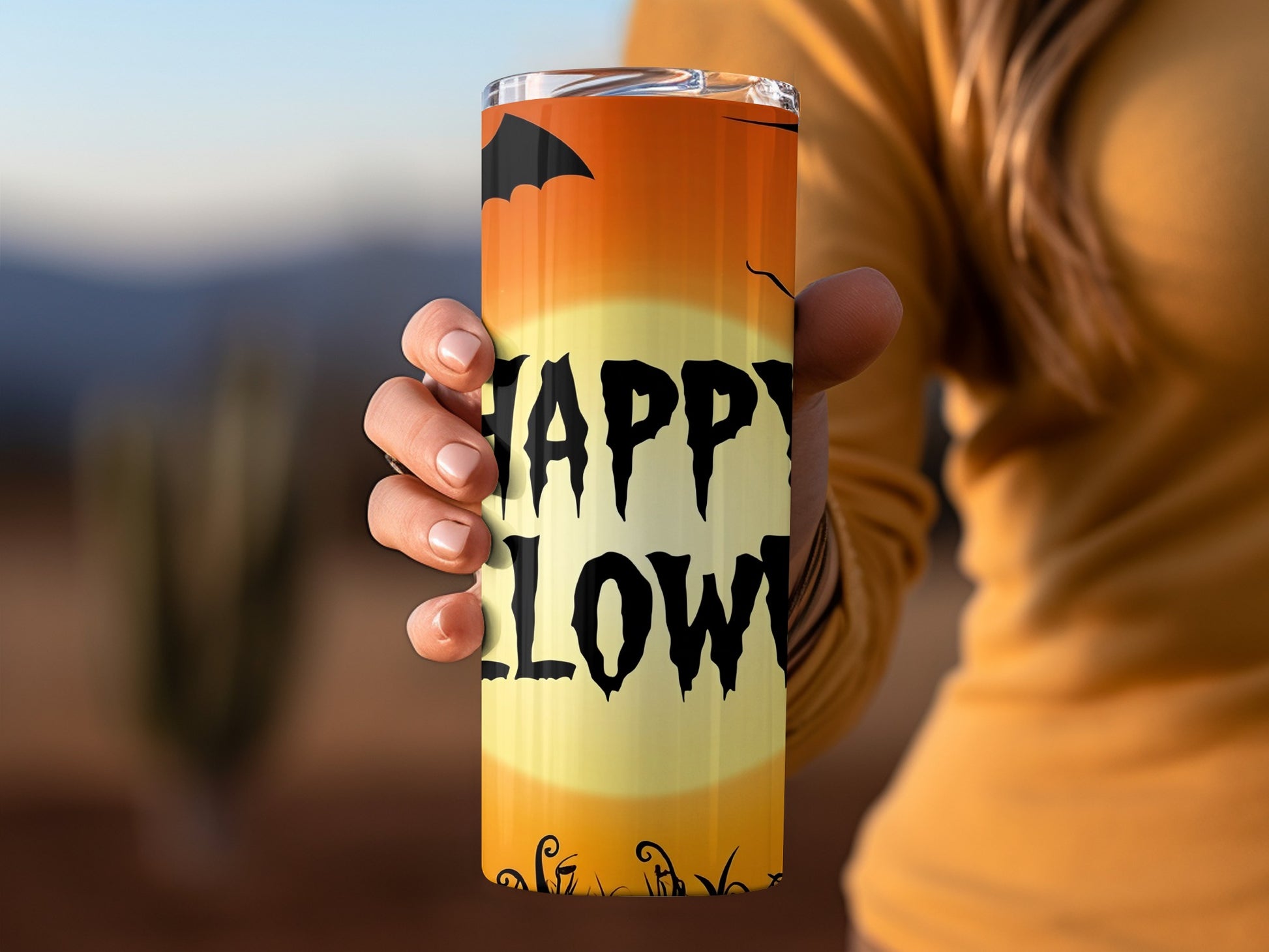 Halloween Themed Happy Halloween Tumbler Cup