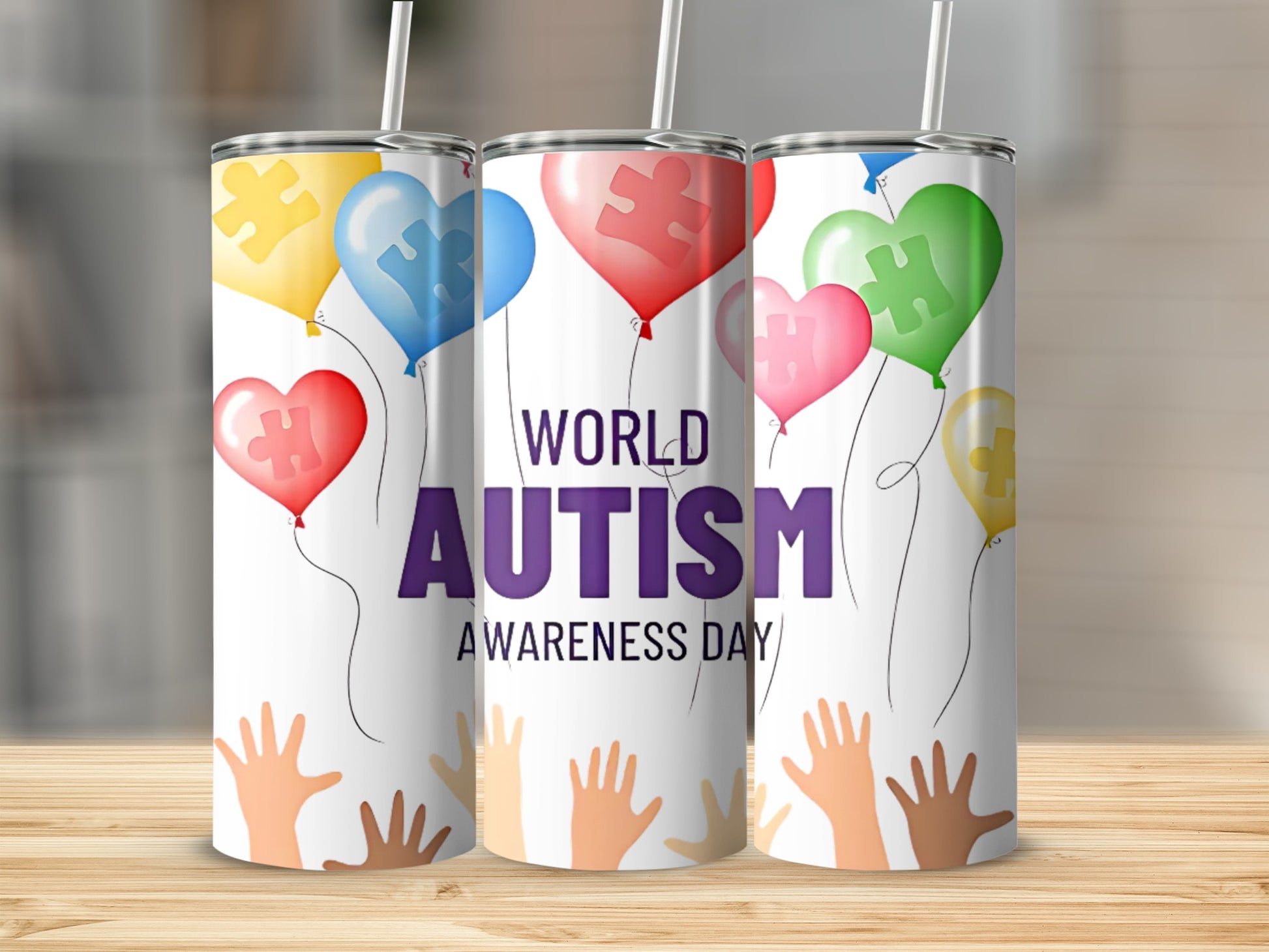 World Autism Awareness Day Custom Tumblers