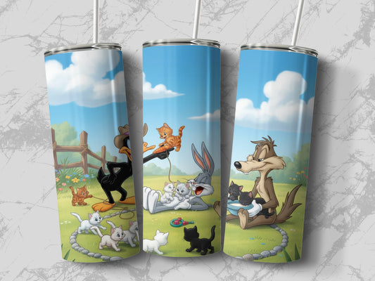 Fun Cartoon Characters Design with Cats Product