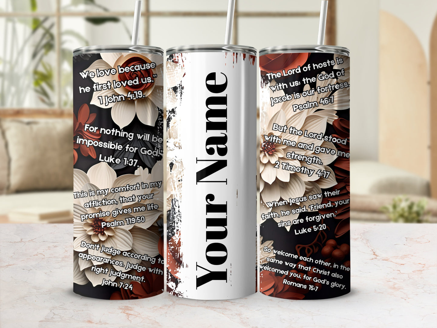 Bible Verses Personalized Tumbler for Inspiration