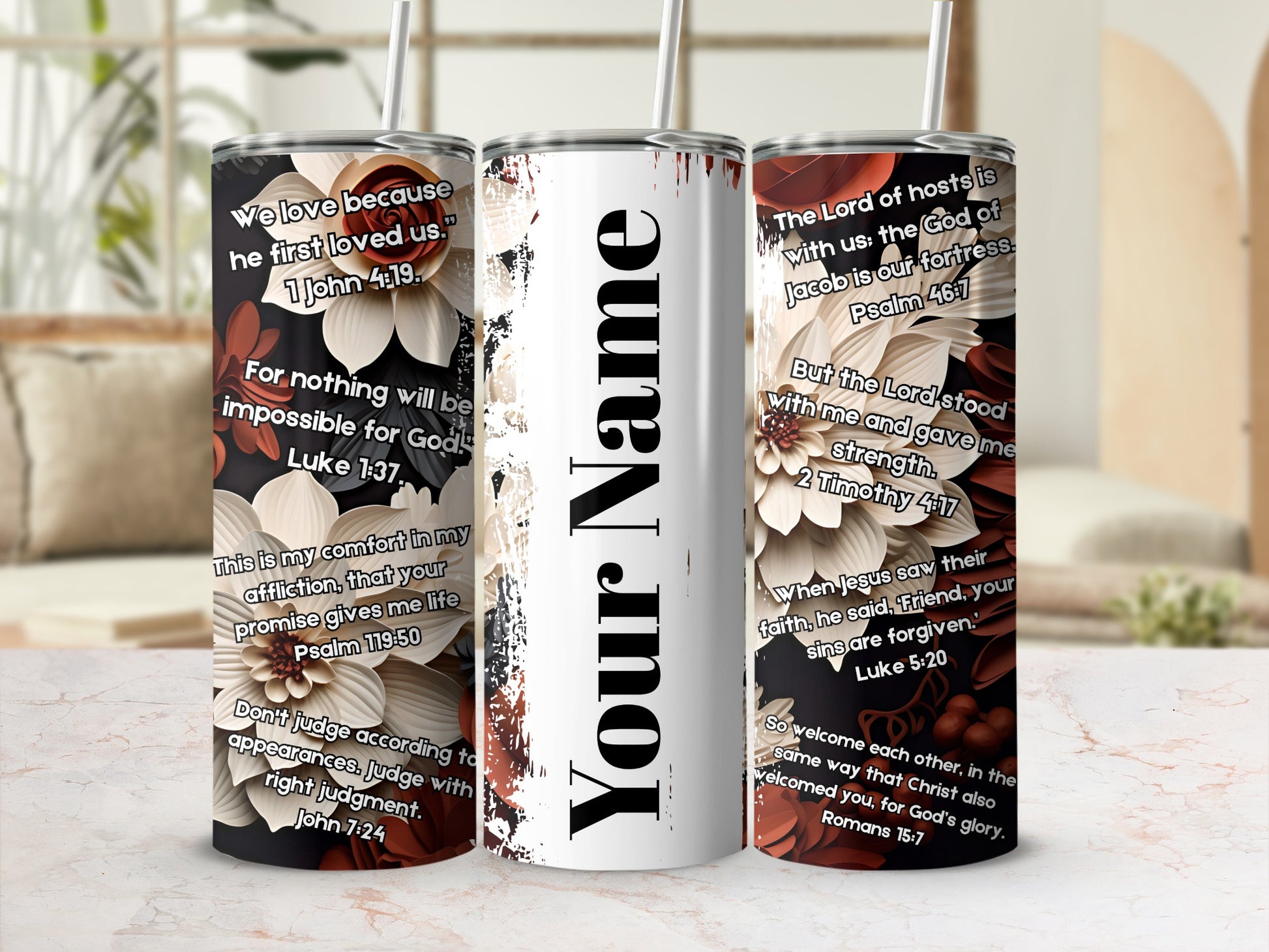 Bible Verses Personalized Tumbler for Inspiration