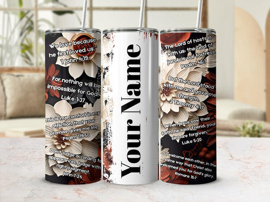 Bible Verses Personalized Tumbler for Inspiration
