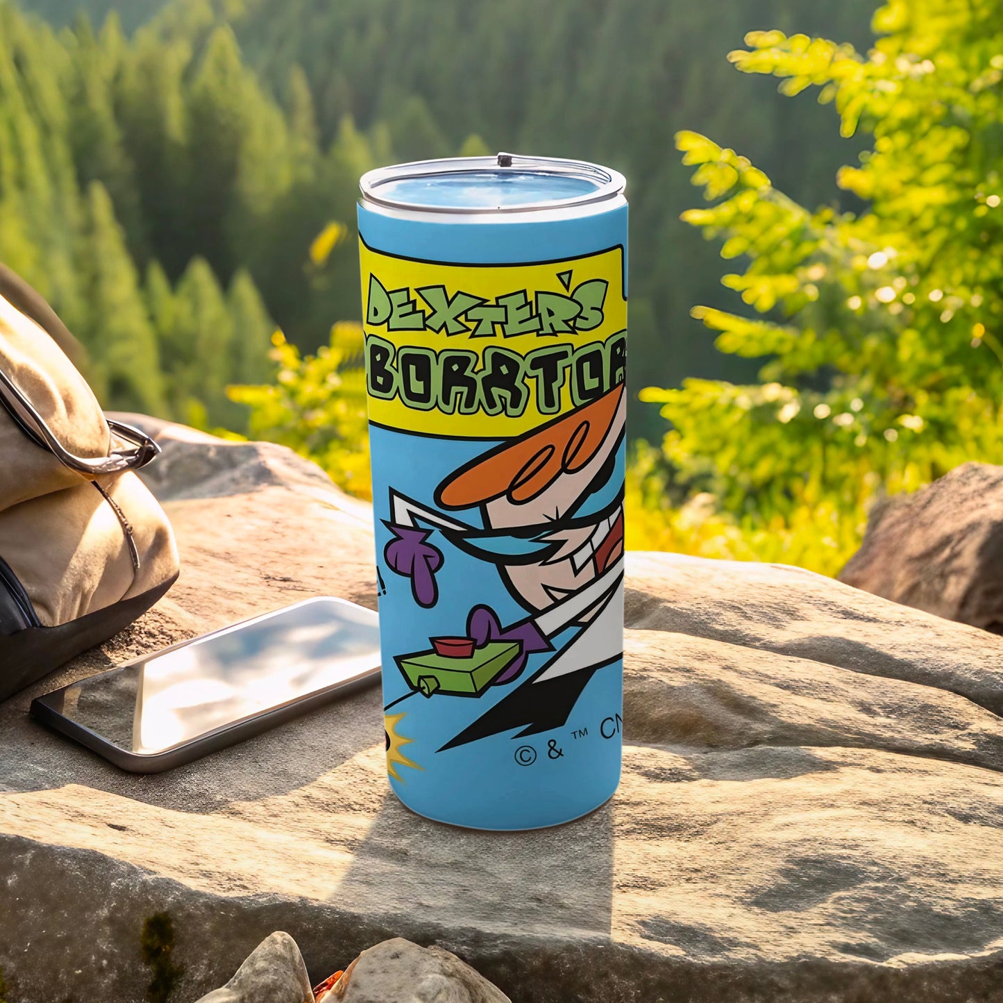 Dexter's Laboratory Cartoon Blue Tumbler
