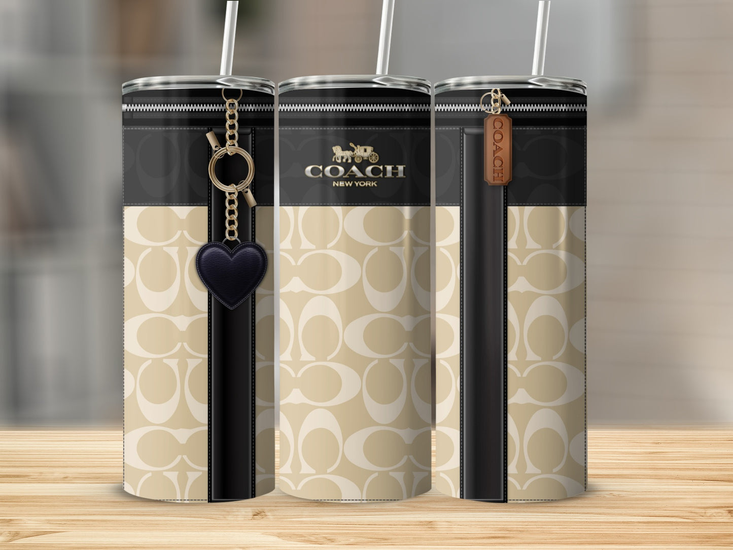 Stylish Coach New York Branded Design Tumbler Cups