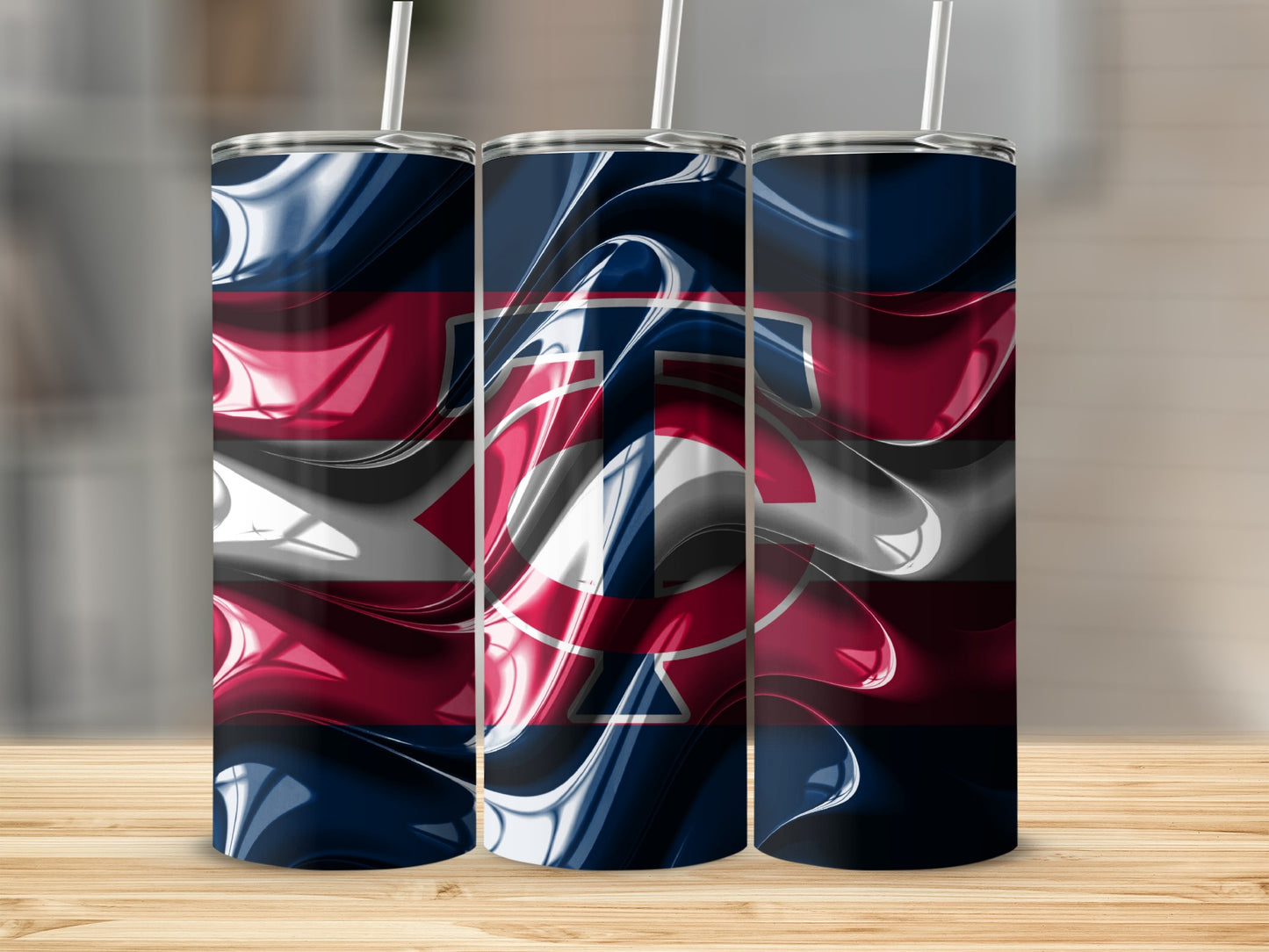 Modern Abstract Logo Design Pattern On Tumblers