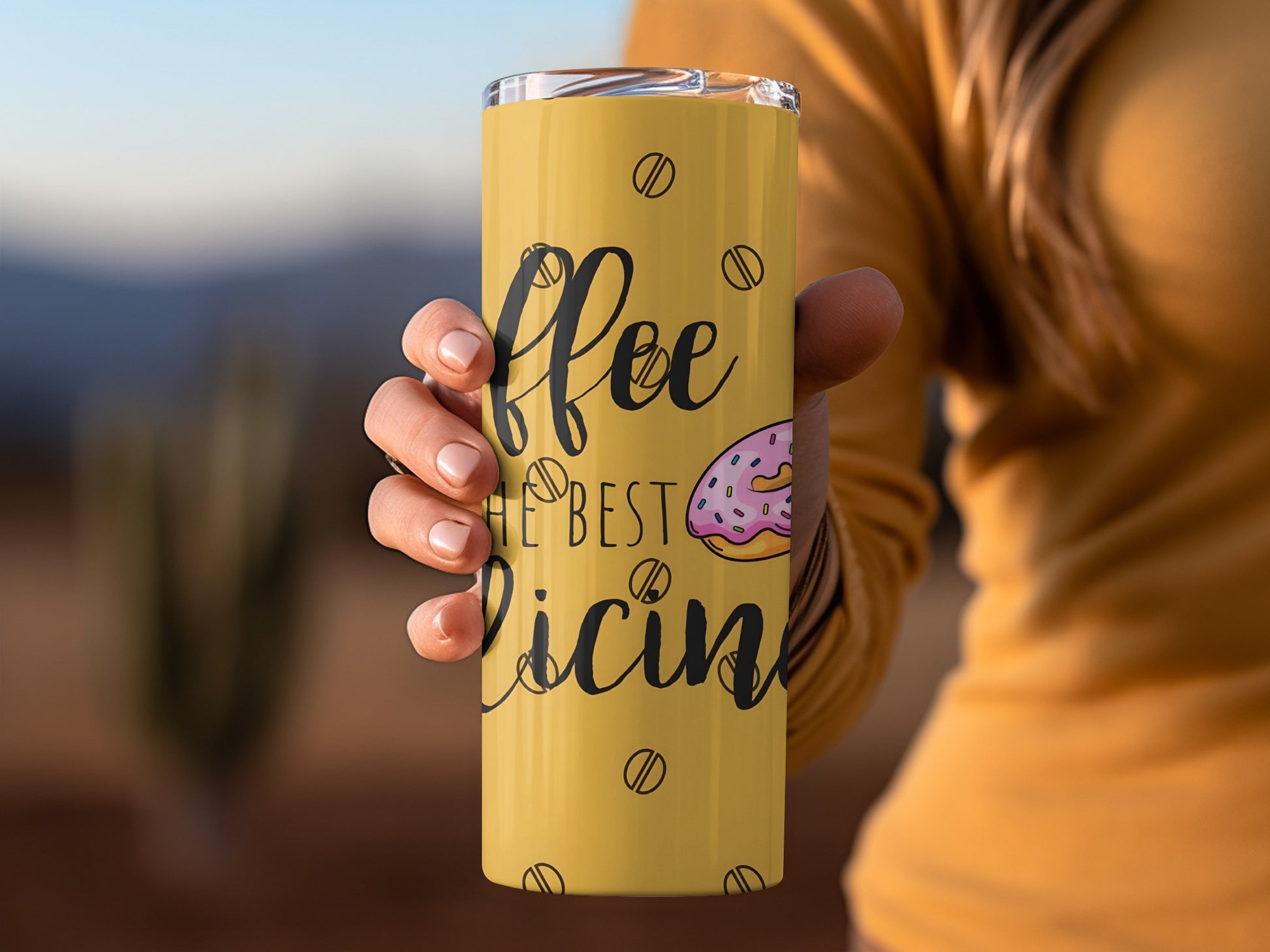 Coffee The Best Medicine Graphic Tumbler