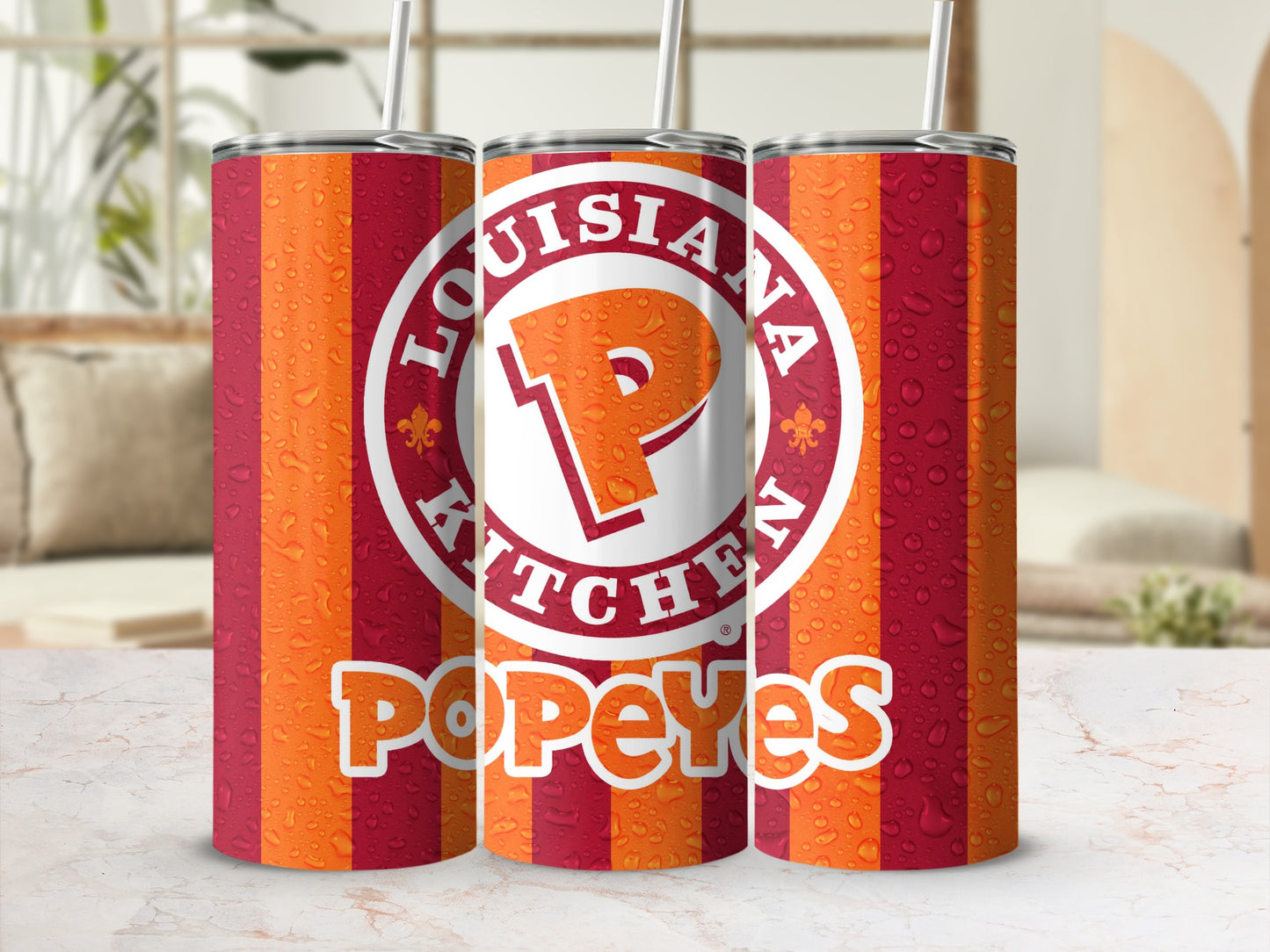 Popeyes Louisiana Kitchen Striped Tumbler product type