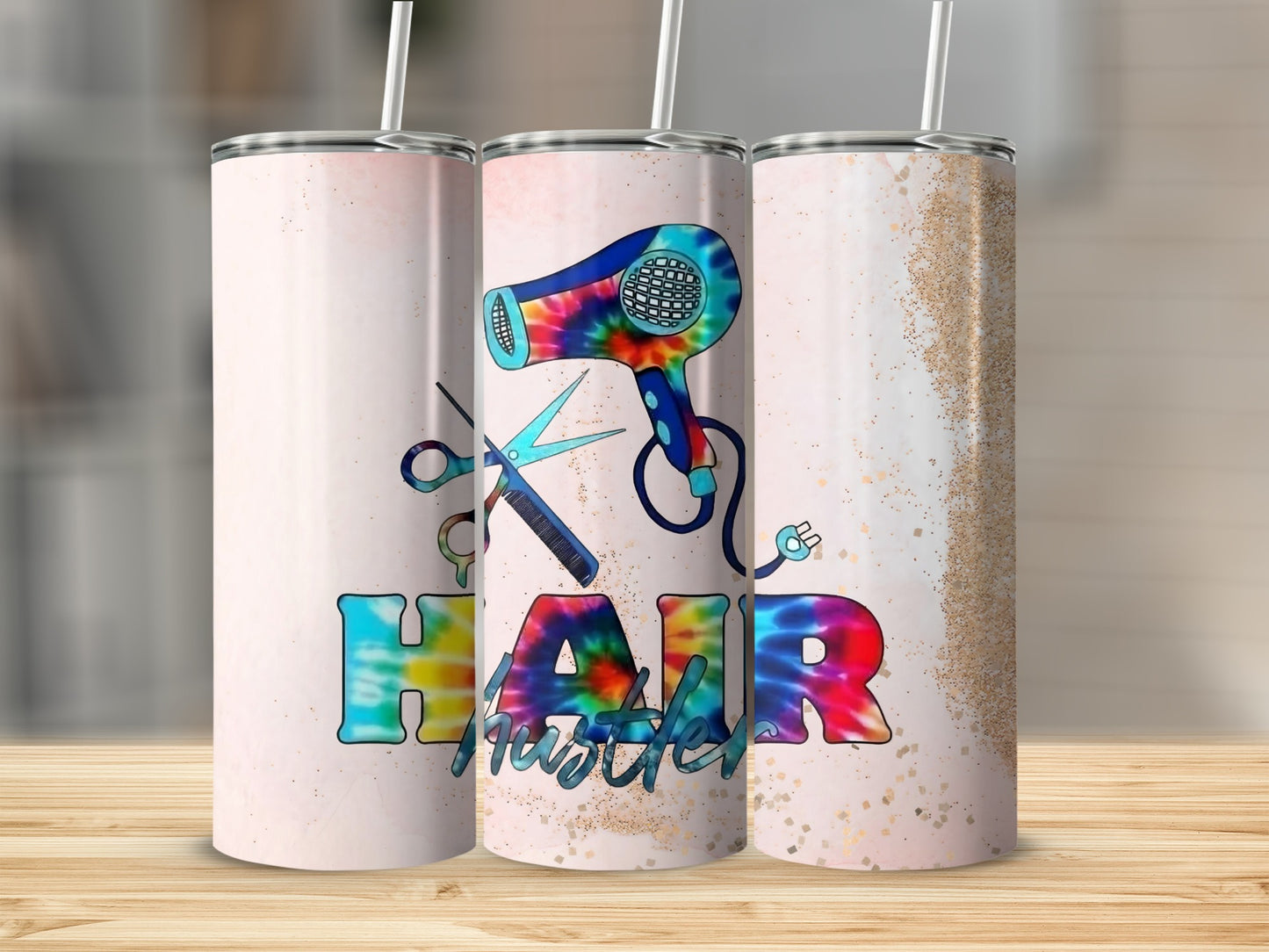 Colorful Hair Stylist Theme Tumbler Cup for Hair Lovers