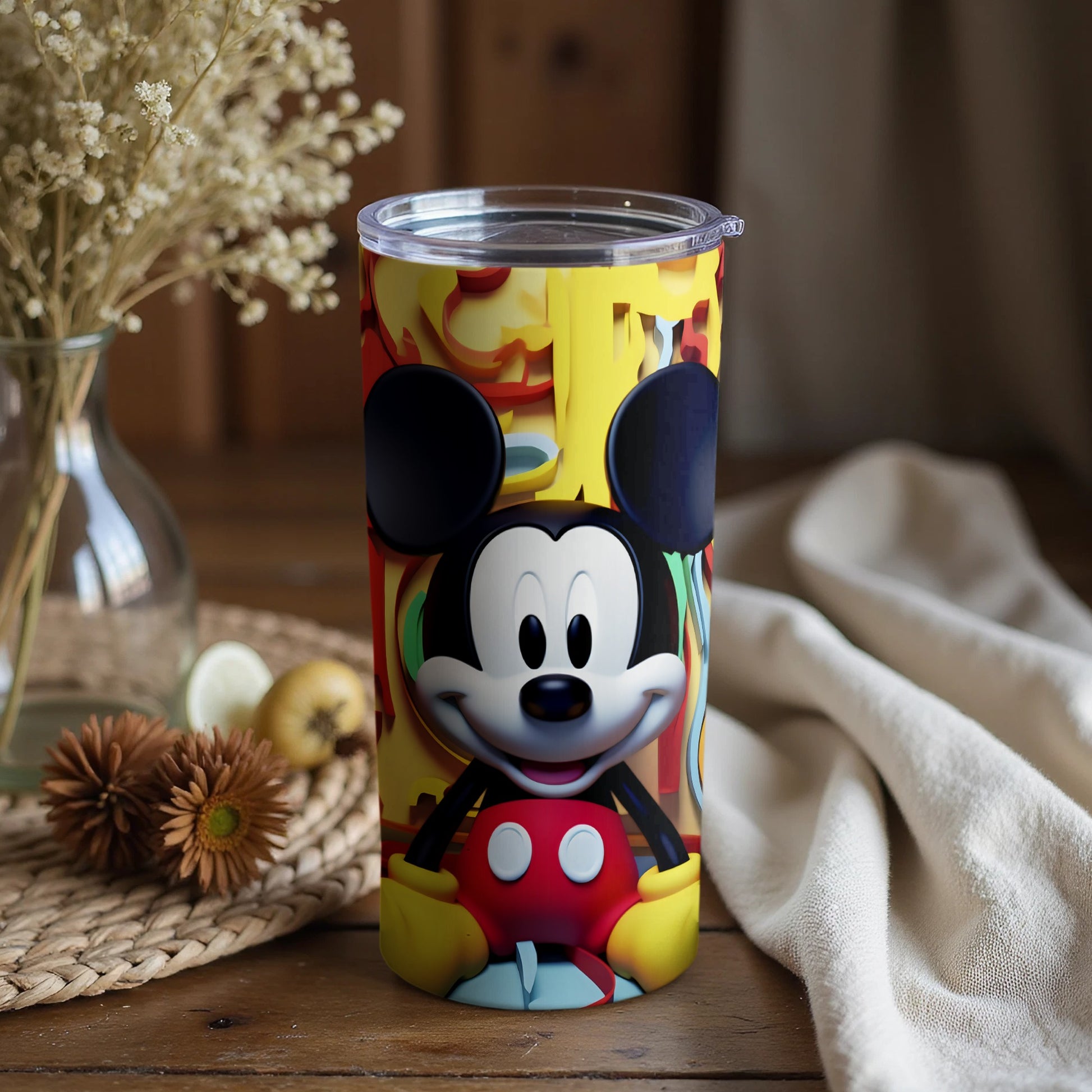 Vibrant Mickey Mouse Themed Drink Tumbler product