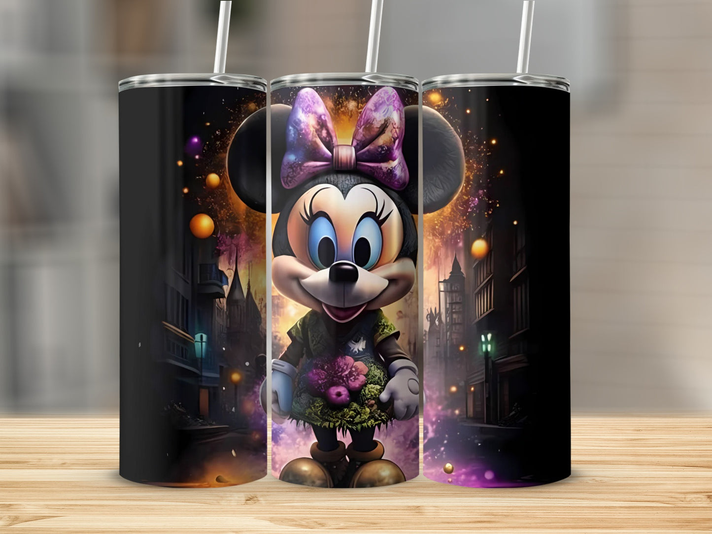 Minnie Mouse Halloween Themed Tumbler Cup
