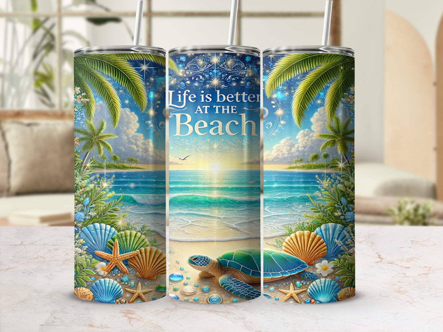 Life is better at the Beach tumbler tumbler
