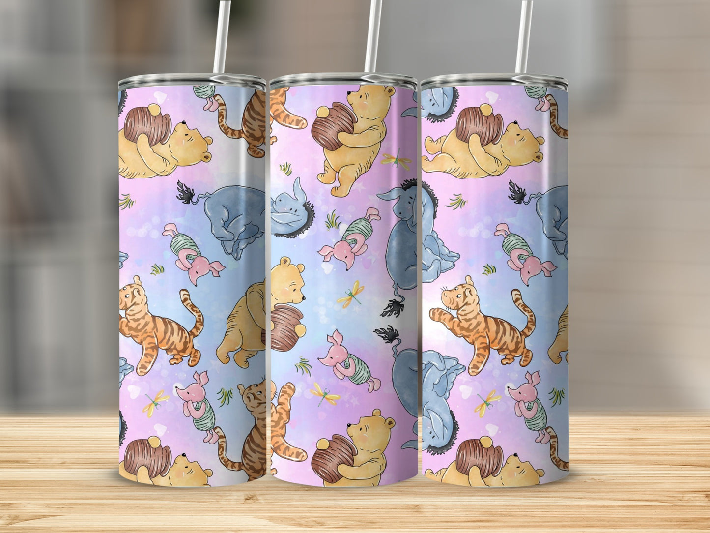 Adorable Winnie the Pooh Friends Tumbler Cup