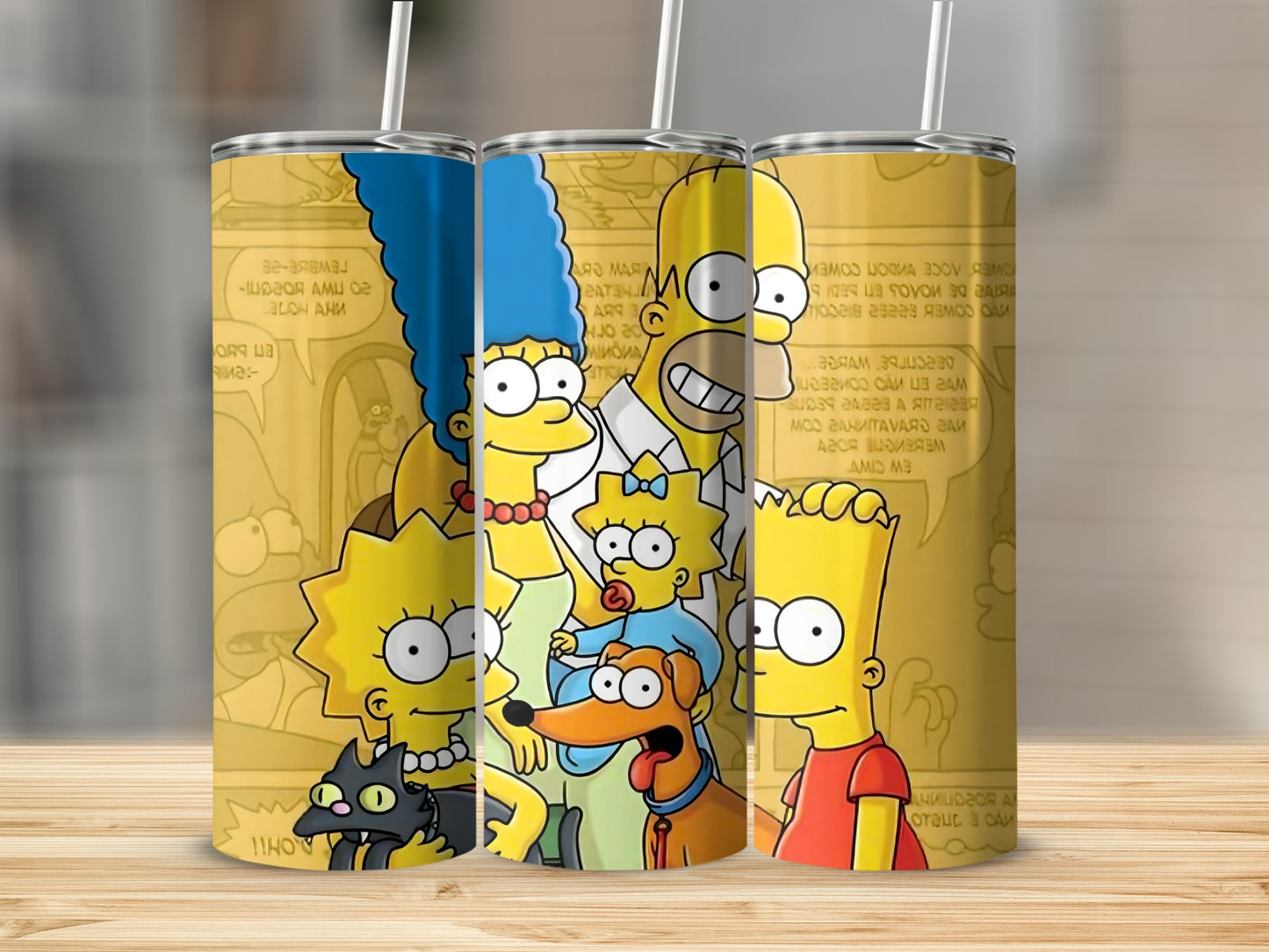 The Simpsons Family Custom Tumbler 20 oz Tumbler Cup