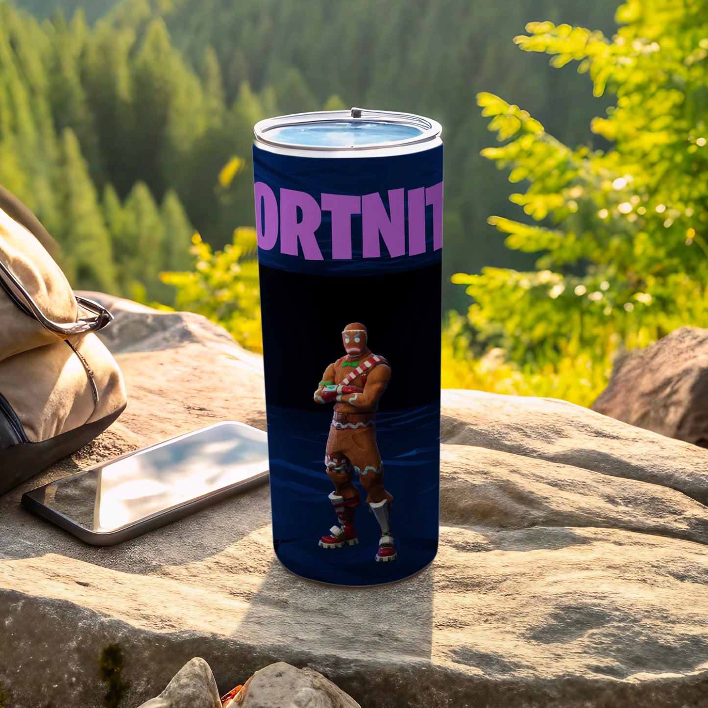 Fortnite Gingerbread Man Tumbler for Gaming Fans