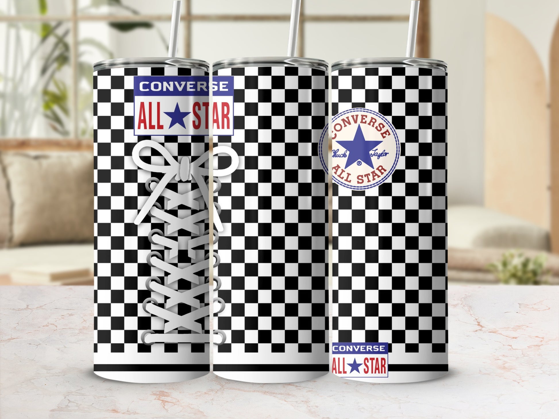 Converse All Star Checkerboard Laces Tumbler product type