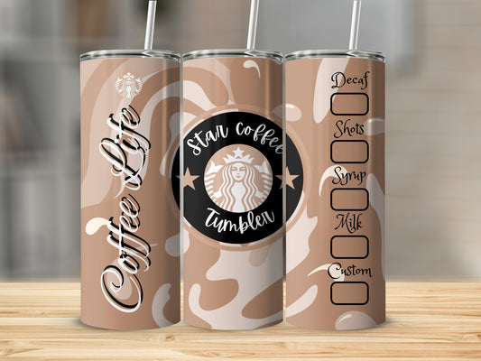 Star Coffee Tumbler with Customizable Options