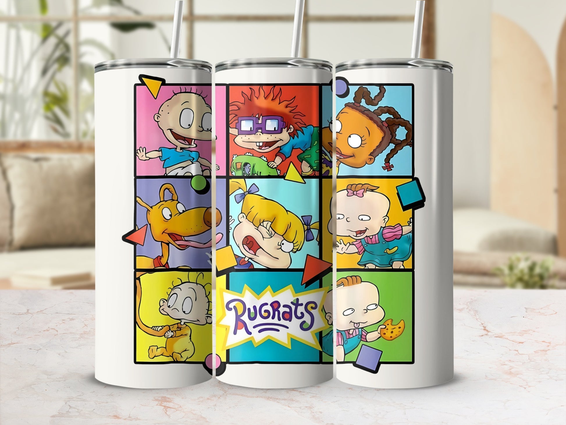 Classic Rugrats Characters Design Tumbler Cup