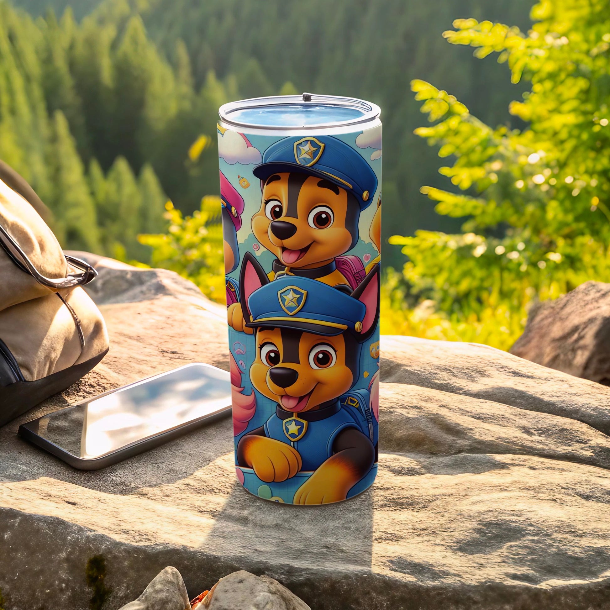 Adorable Cartoon Dog Characters Insulated Tumbler Cup