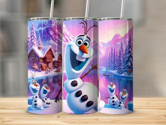 Frosty Character Design Insulated Drinkware Tumblers Set