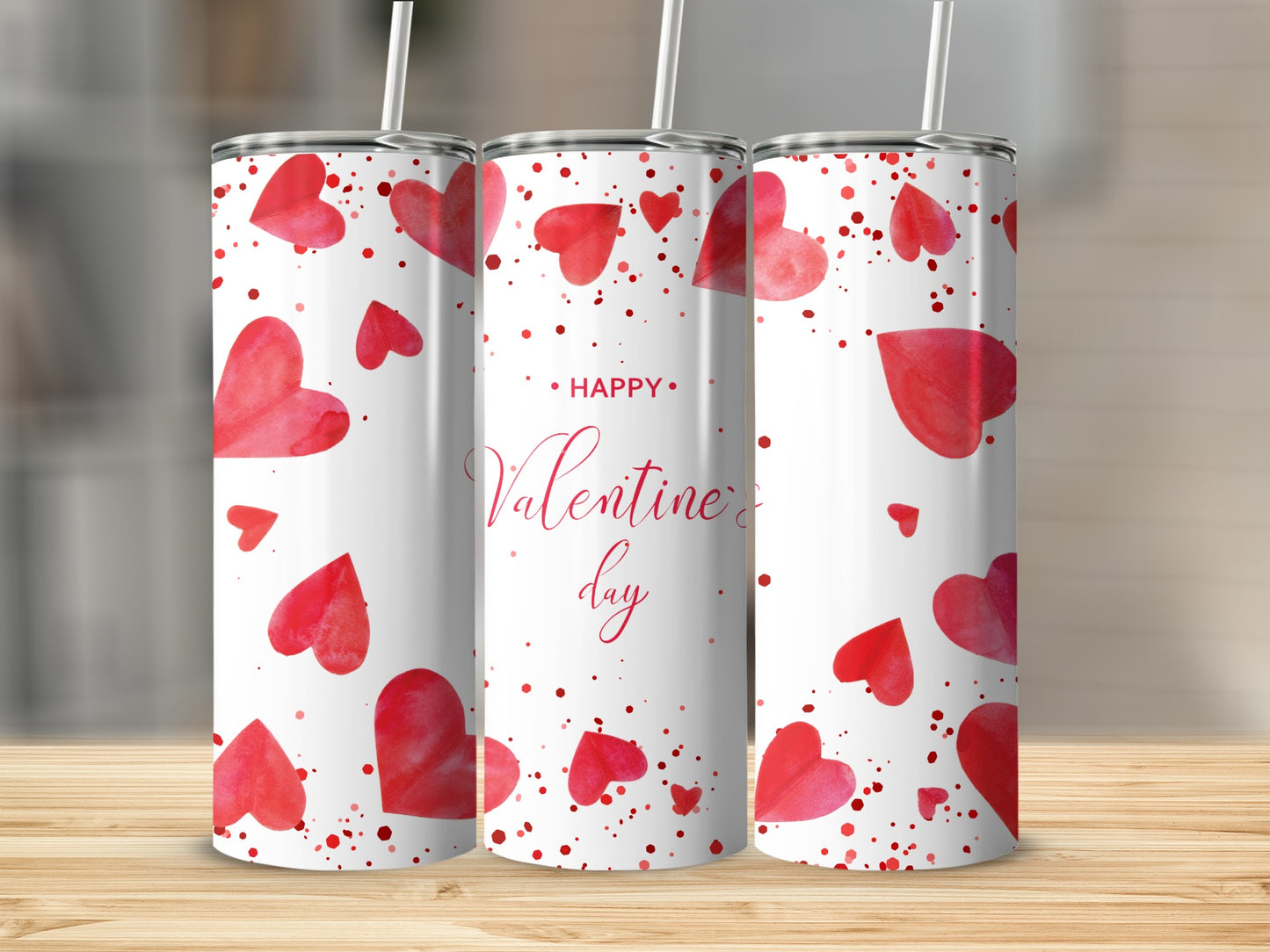 Delightful Hearts Happy Valentine's Day Tumbler